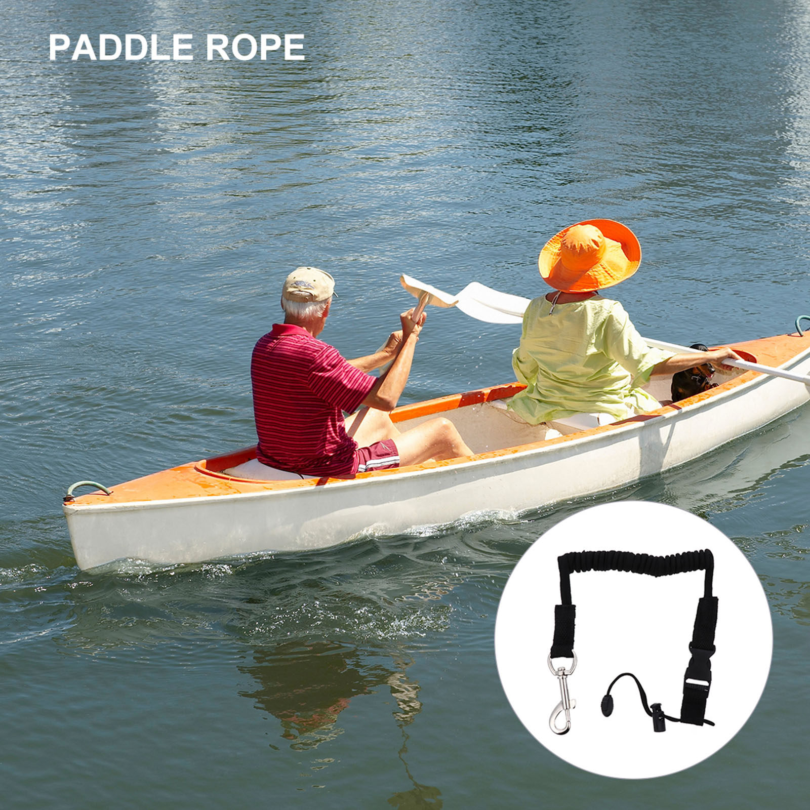 Fishing Kayak Paddle Leash - 1 Stuks Kajakaccessoires Peddelriem Elastisch Peddeltouw