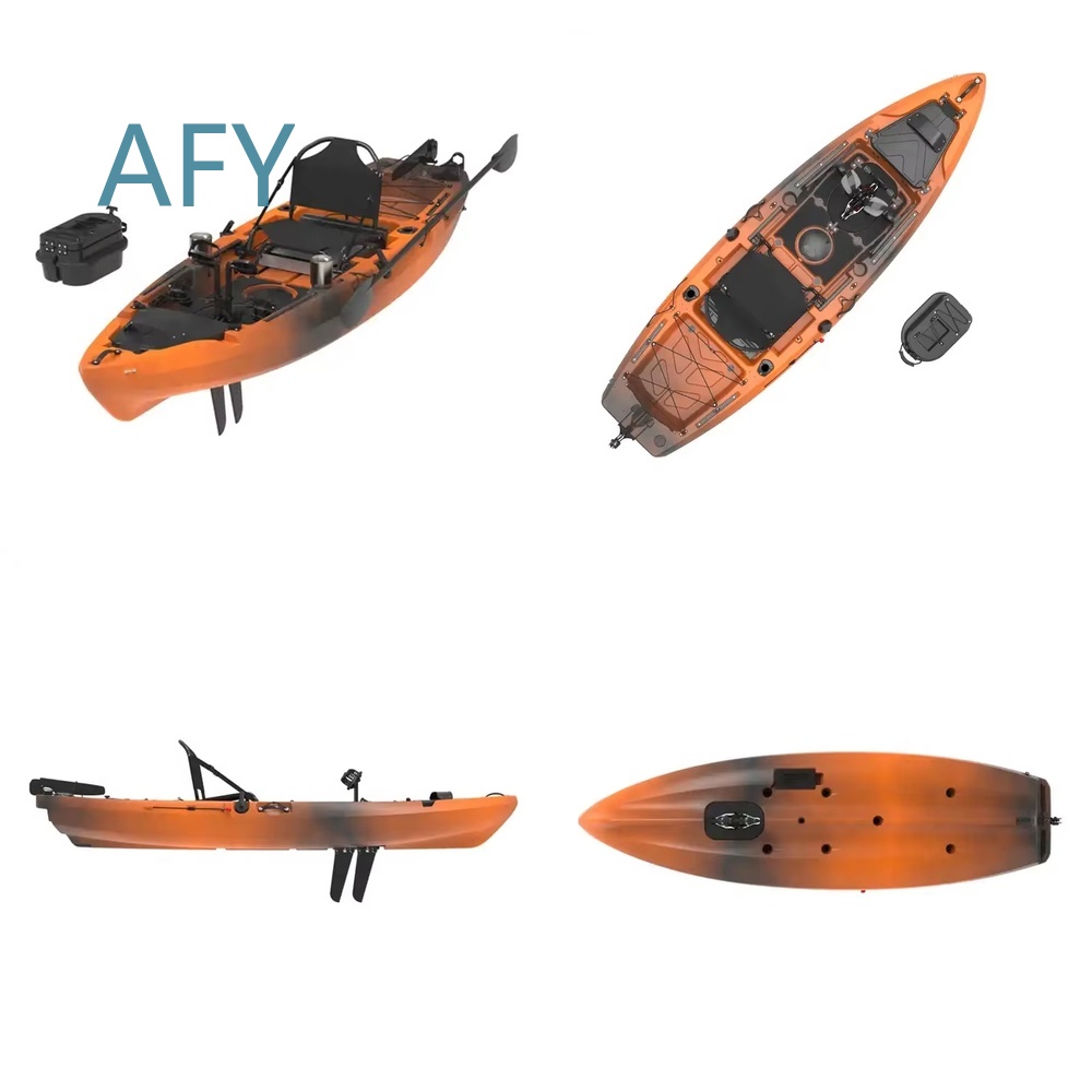 Fishing Kayak Pedal Drive - 10-voet pedaal-aangedreven kajak voor comfortabel peddelen,
