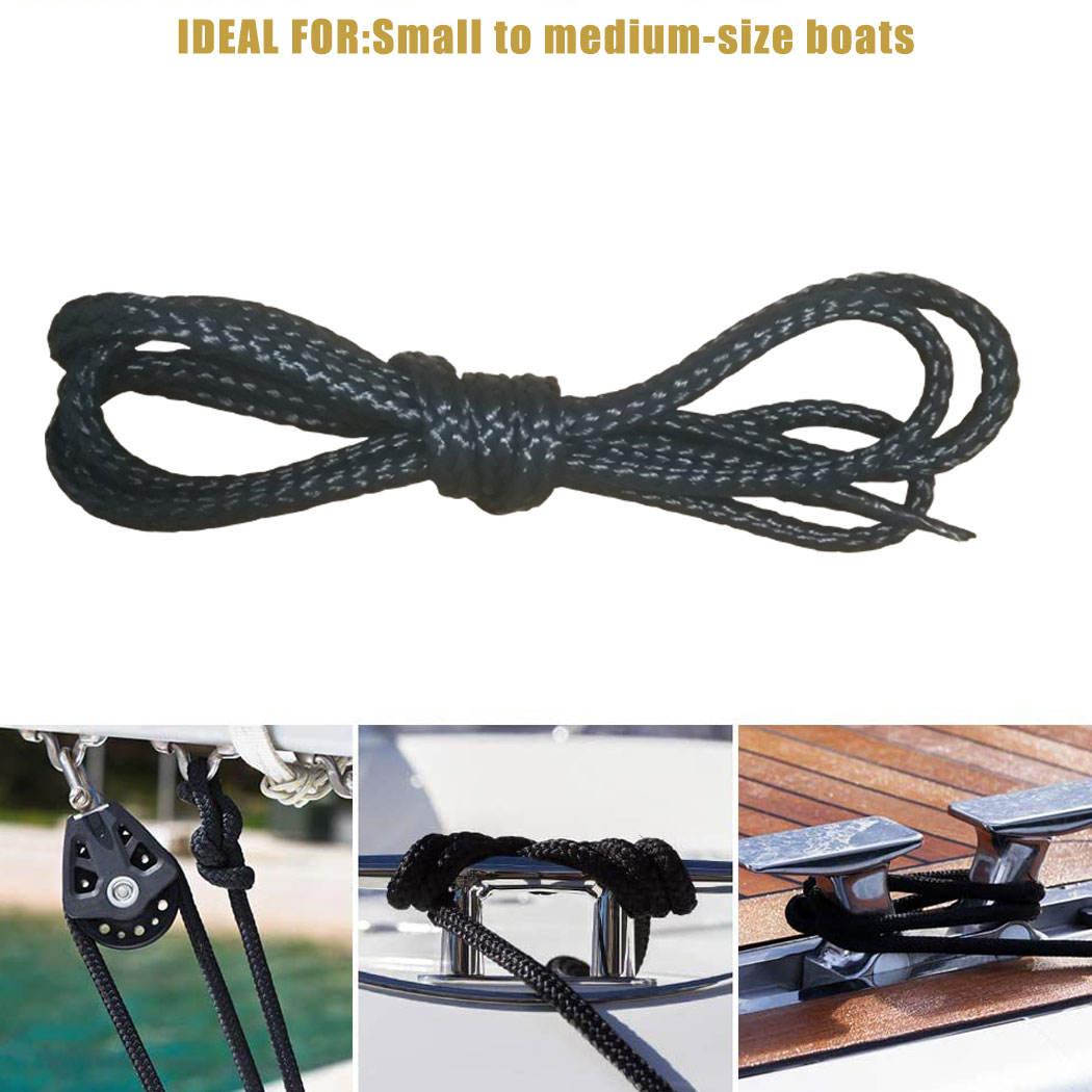 Fishing Kayak Anchor - Nylon Dubbel Gevlochten Mooring Lijnen Dock