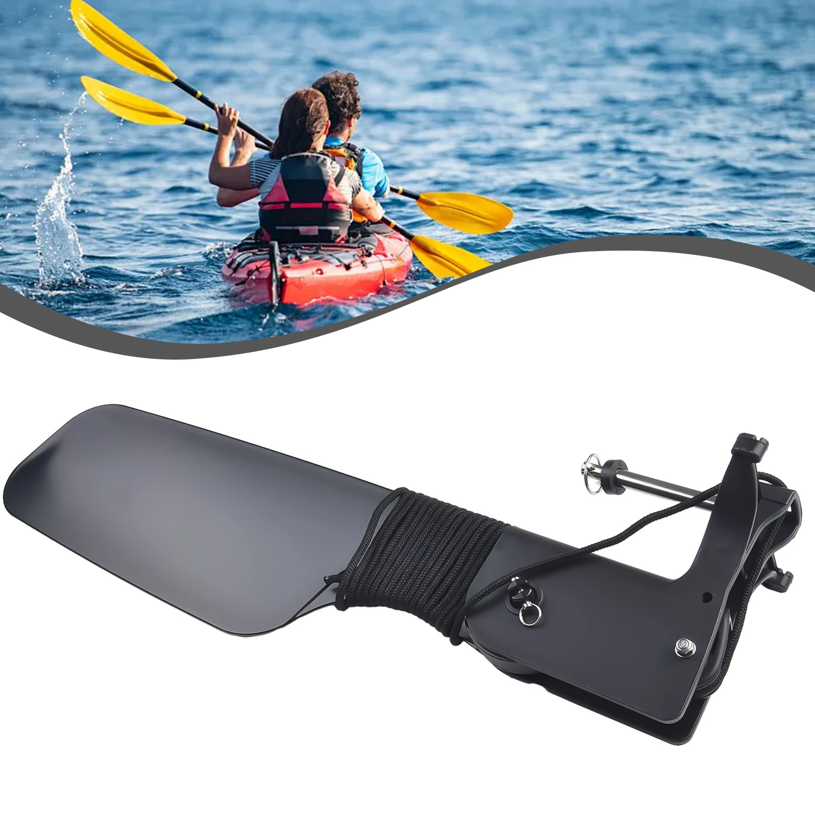 Fishing Kayak Cart - Voor kajak Grote staartroer met katrol