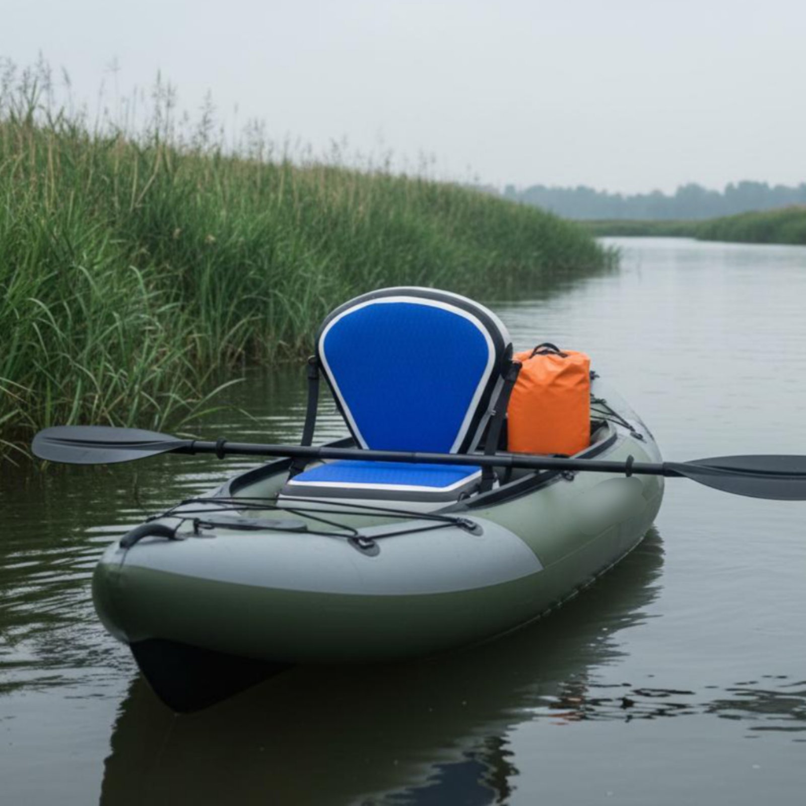 Opblaasbare kajakstoel rugleun - Fishing Kayak Seat recensie en prijs