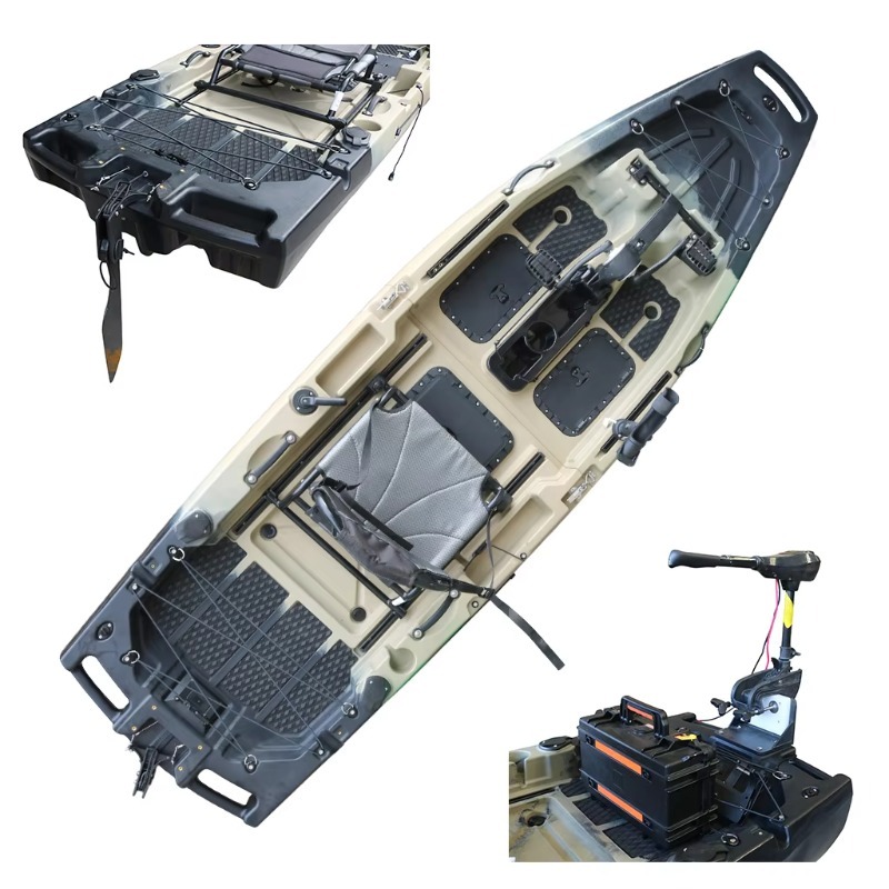 1-persoons HDPE/PE zit-op-top  - Fishing Kayak Pedal Drive recensie en prijs